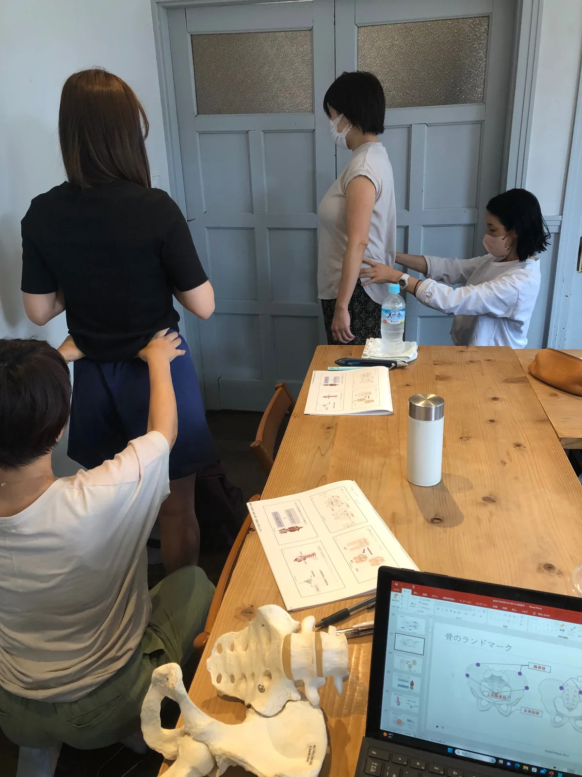 対面実技のフォロー会の様子
